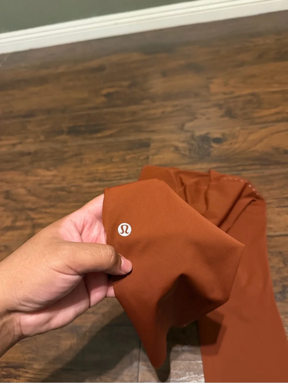 Lululemon women’s dark terracotta fast and free high rise tight 25” pockets legg